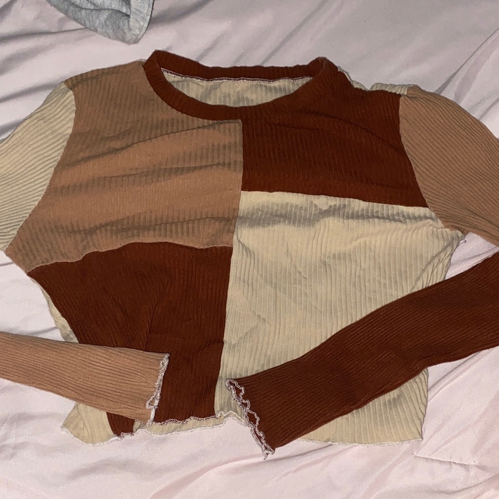 Colorblock Long Sleeve Top